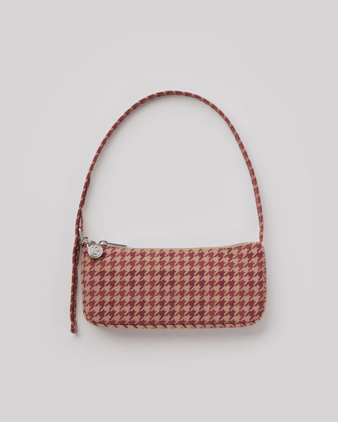 Baggu - Nylon Pochette - Tan Houndstooth