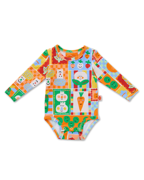 Halcyon Nights - Long Sleeve Bodysuit - Pocket Patch