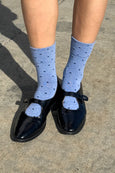 Le Bon Shoppe - Sneaker Socks - Polka Dot - Blue / Navy