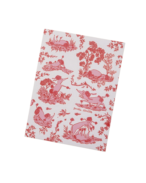 Gentle Thrills - Toile D'ennui Poodles Sticker Sheet