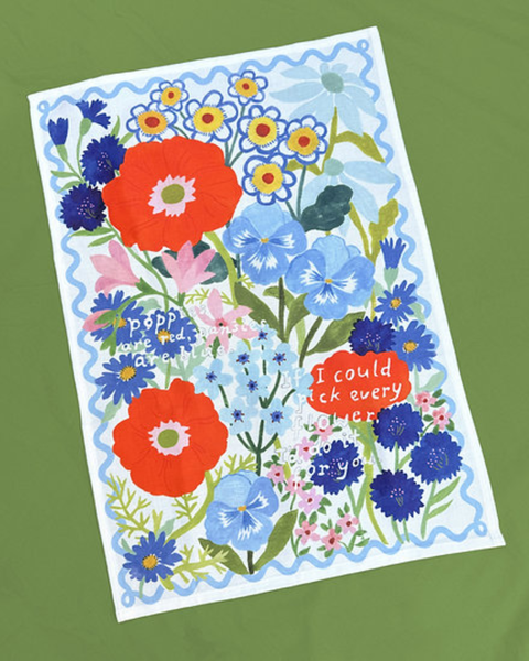 Togetherness - Tea Towel - Poppies are Red