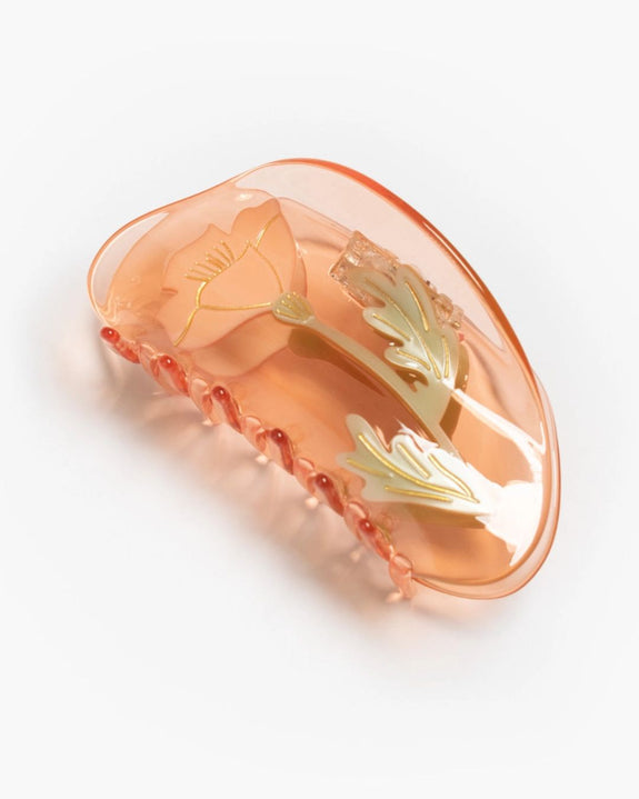 Winona Irene - Hair Claw - California Poppy
