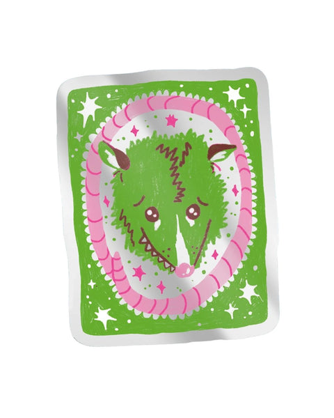 Alex Luciano - Opossum Cutie - Mirror Sticker