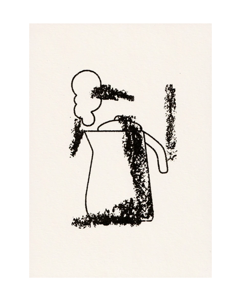 Carla McRae - 'A Watched Pot Never...' Gocco Print