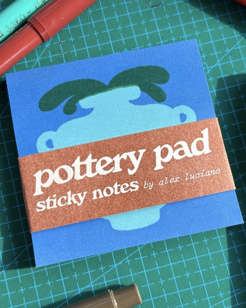 Alex Luciano - Pottery Sticky Note Pad