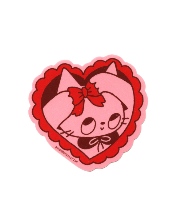 Rochelle Oh - Pretty Kitty - Flake Vinyl Sticker