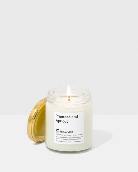 Hi Candle! - Primrose and Apricot