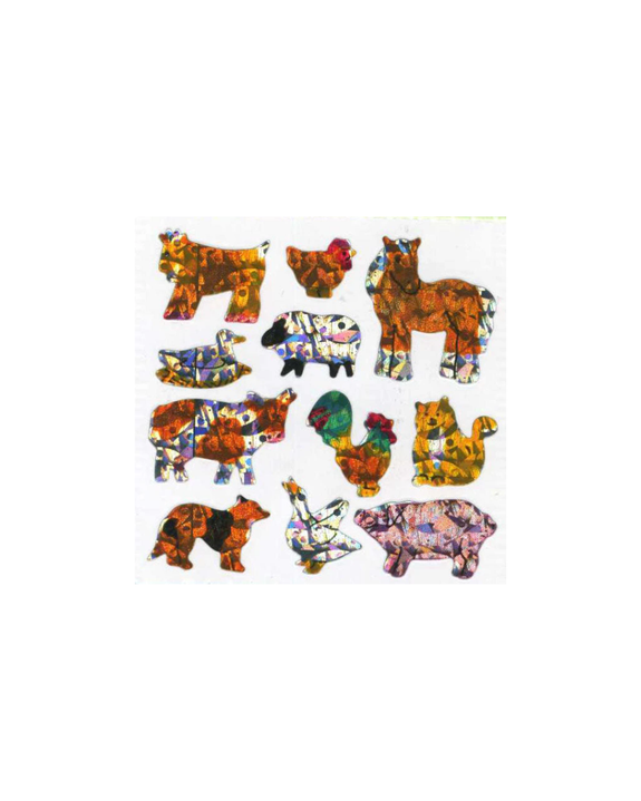 Stickermagic - Prismatic Stickers - Micro Farmyard Friends