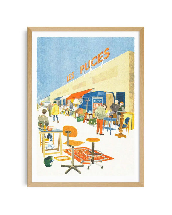 KIBLIND Atelier - France 365, Les Puces - Hifumiyo - A3 Poster