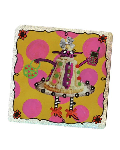 Gentle Thrills - Pudding Dress Glitter Sticker