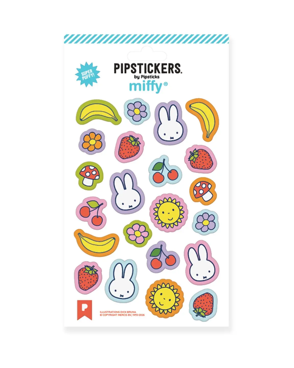 Pipsticks - Miffy + Cute Things Puffies Sticker Sheet