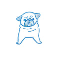 KING JIM - KORI JIRUSHI - Stamp - Pug