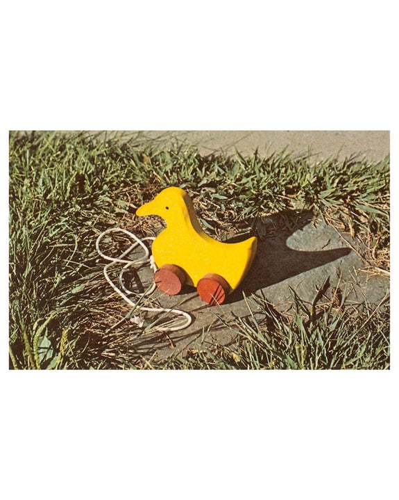 Found Image Press - Pull-String Duck Toy Postcard