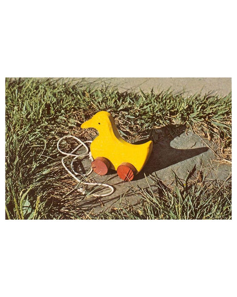 Found Image Press - Pull-String Duck Toy Postcard