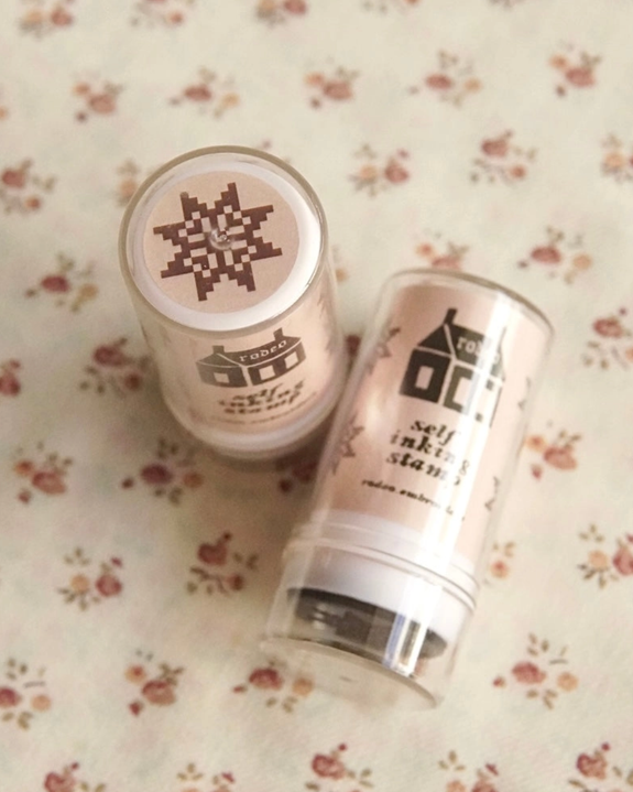Rodeo Embroidery - Self Inking Stamp - Quilt Star