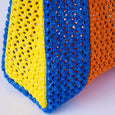 Verloop Knits - Raffia Crochet Mini Bag - Cobalt Yellow
