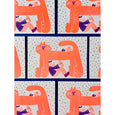YUK FUN - Greetings card - Rainy Day Reading Cat