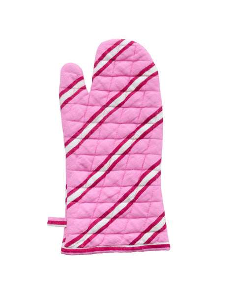 Mosey Me - Raspberry Stripe Oven Mitt