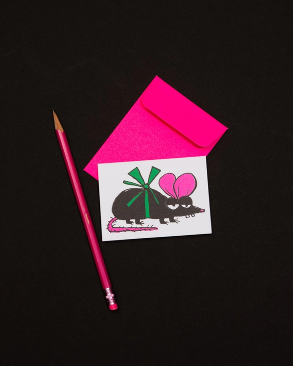 Gentle Thrills - Rat Mini Card