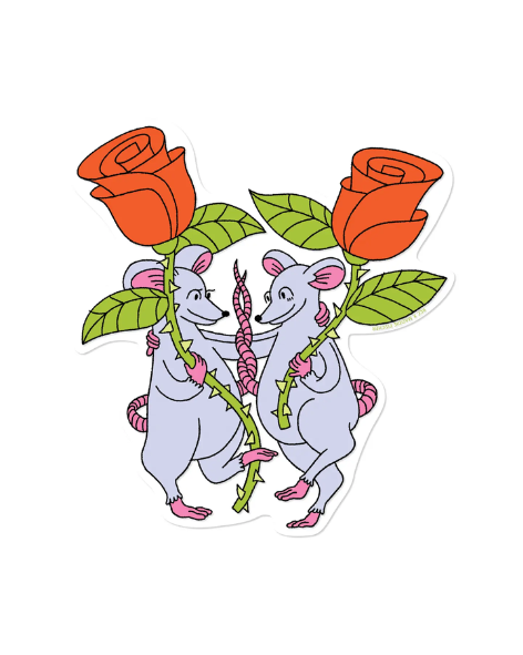 Red Cap Cards - Rats Sticker