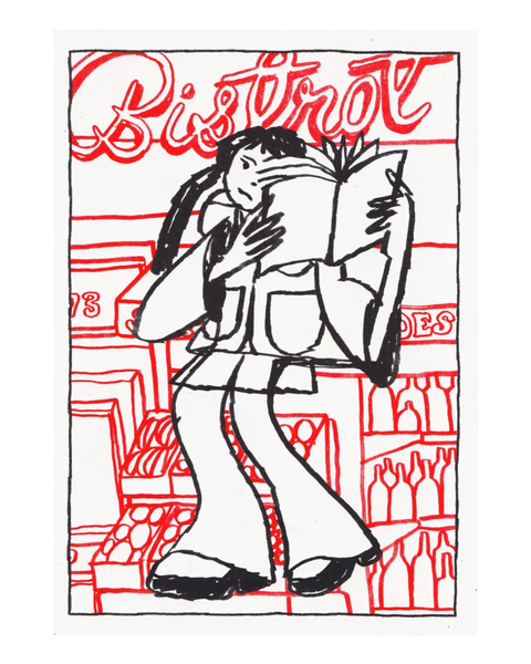 Carla McRae - 'Reader' Riso Print