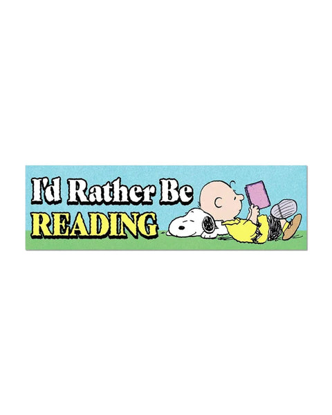Apply Stickers - Rather Be Reading Snoopy - Die-Cut Sticker