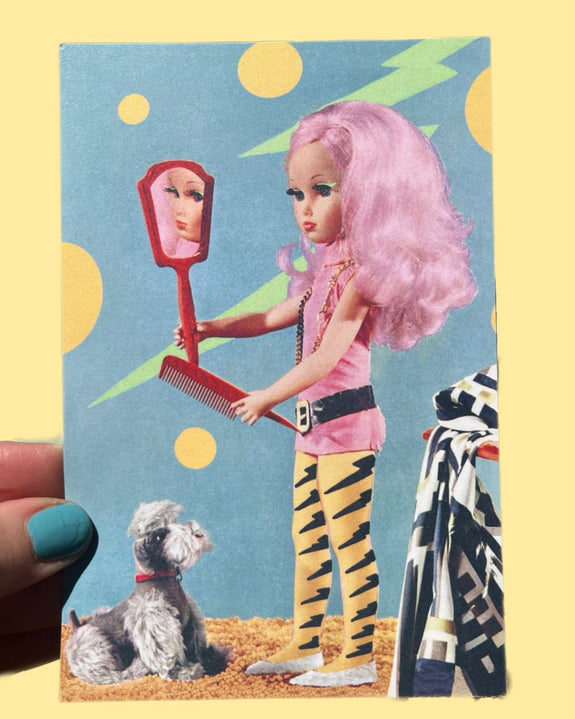 Astral Weekend - Rebel Girl Postcard