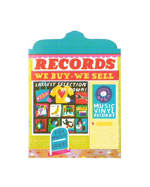 The Printed Peanut - Record Shop Card