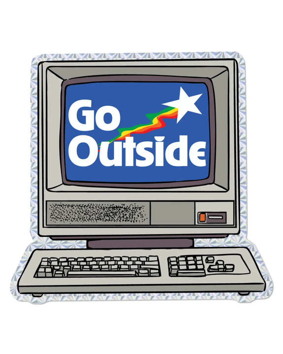 Red Cap Cards - Go Outside Sticker