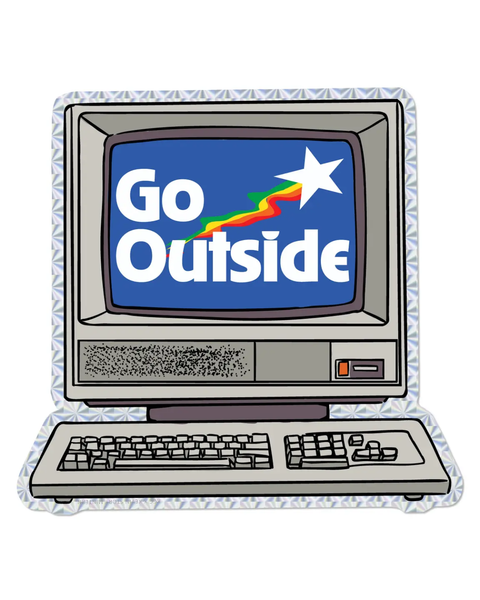 Red Cap Cards - Go Outside Sticker