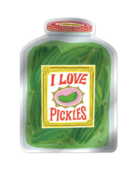 Red Cap Cards - I Love Pickles Sticker