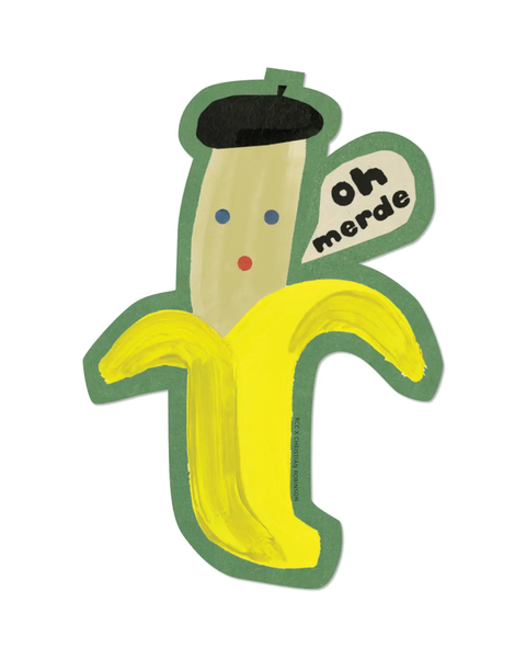 Red Cap Cards - Oh Merde Sticker