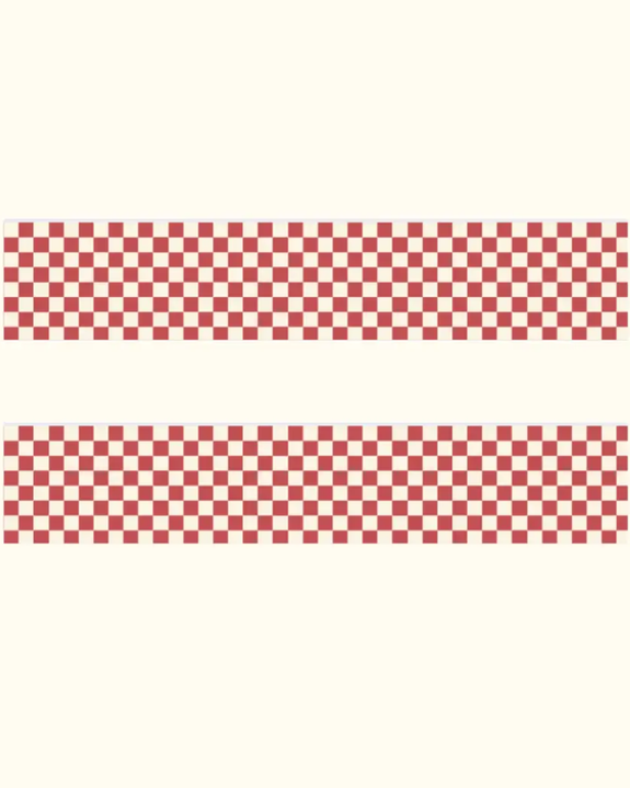 Shellflower - Red Check Washi Tape