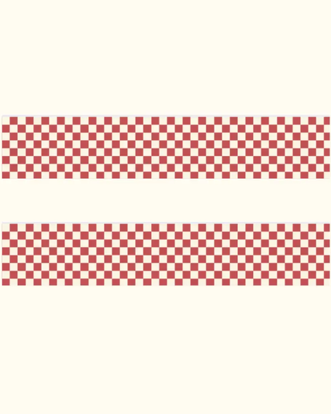 Shellflower - Red Check Washi Tape