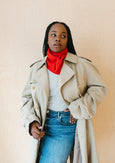 TBCo - Merino Triangle Scarf - Red