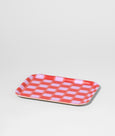 Wrap - Birch Serving Tray - Red Gradient Check Mini