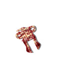 Solar Eclipse - Bow Hair Claw - Red Plaid
