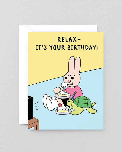 Wrap - Relax It's Your Birthday Kids Greetings Card
