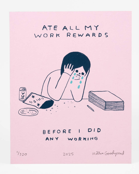 Hiller Goodspeed - Screenprint - Rewards