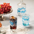 Aderia - Retro Glass Tumbler with Stem - Flower Ring