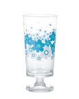 Aderia - Retro Glass Tumbler with Stem - Flower Ring