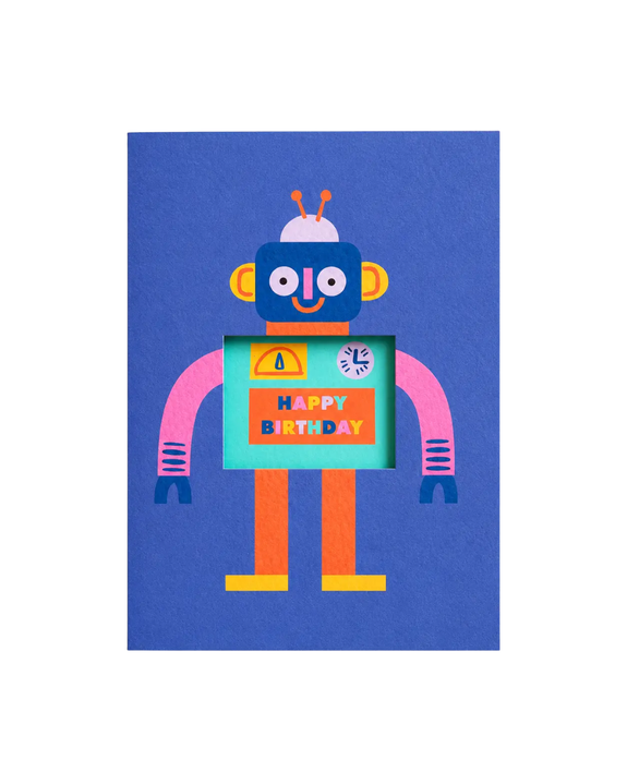 Rumble Cards - Robot Die Cut Card