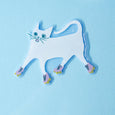Bromstad Printing Co. - Clear Sticker - Rollerskate Cat