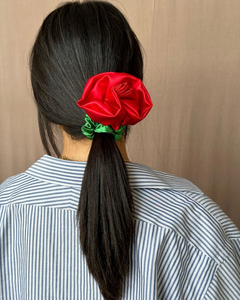 Room Shop - Rosette Scrunchie - Red