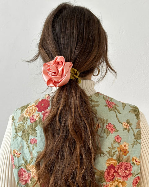 Room Shop - Rosette Scrunchie - Peach