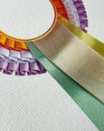 Canonbury Press - Pastel & Orange Rosette Greeting Card