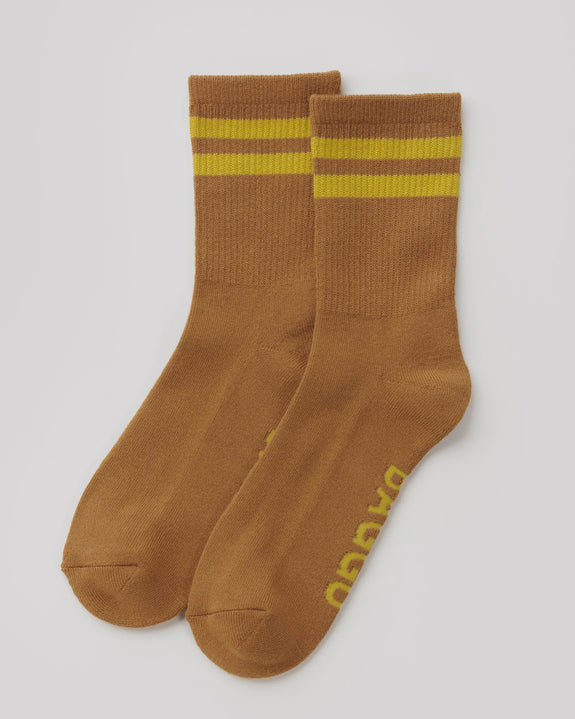 Baggu - Ribbed Sock - Toffee Stripe