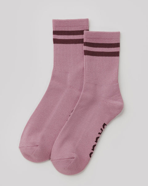 Baggu - Ribbed Sock - Wild Plum Stripe