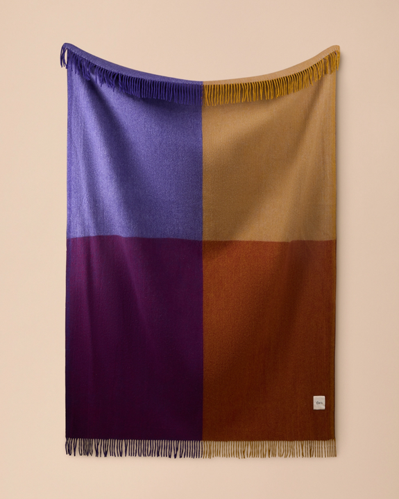TBCo - Recycled Wool Blanket - Rust Block