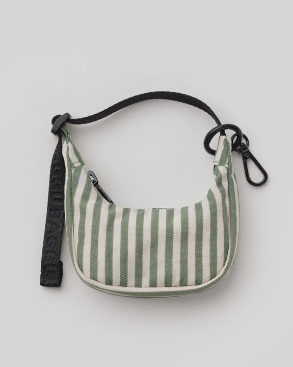 Baggu - Crescent Bag Charm - Sage Stripe